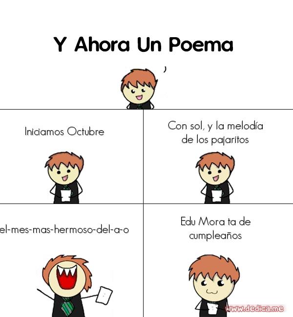 Y ahora Un Poema Iniciamos Octubre