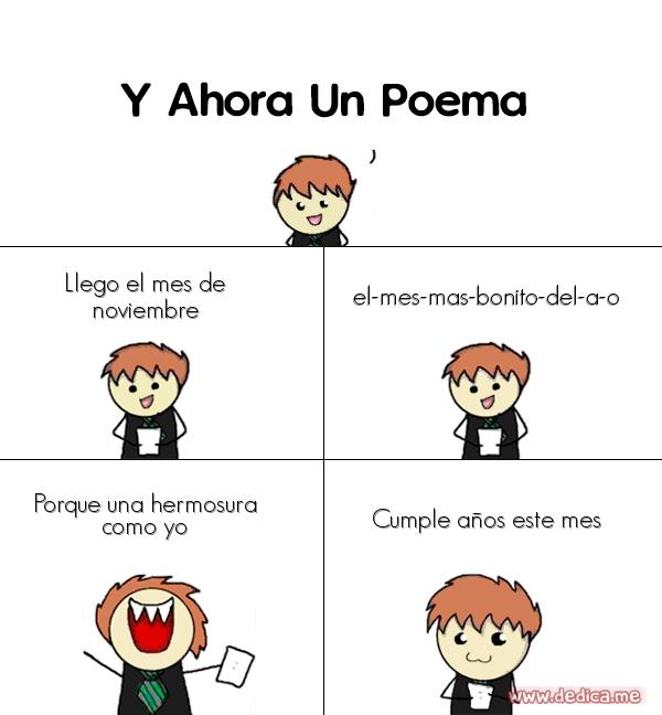 Y ahora Un Poema Llego el mes de noviembre