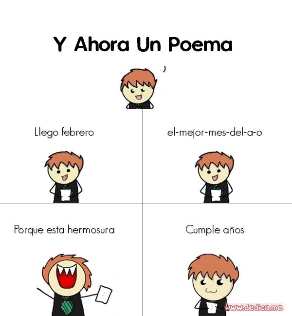 Y ahora Un Poema Llego febrero