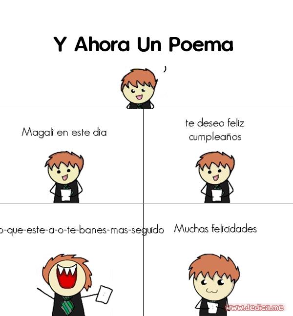 Y ahora Un Poema Magali en este dia