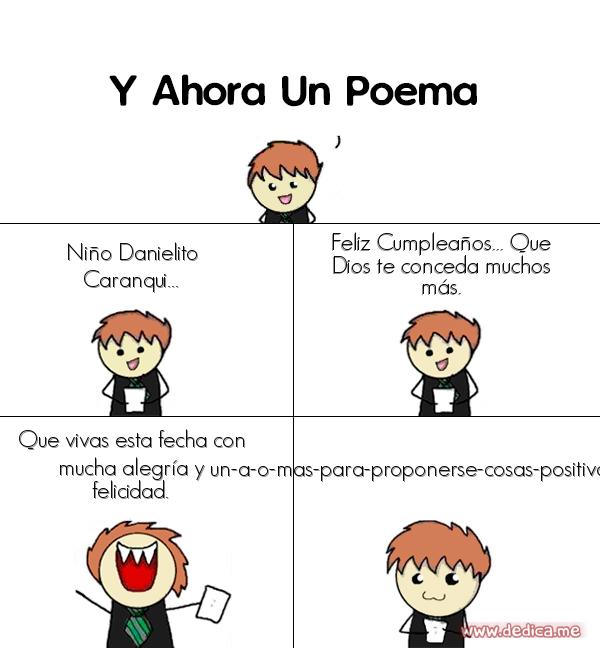 Y ahora Un Poema Niño Danielito Caranqui...