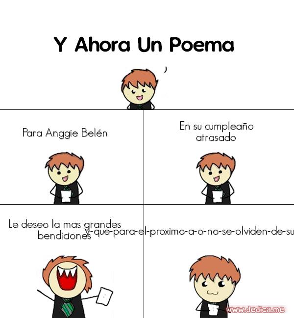 Y ahora Un Poema Para Anggie Belén