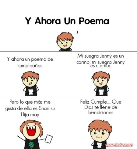 Y ahora un Poema de cumpleaños